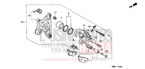 ETRIER DE FREIN ARRIERE XL600VX de 1999